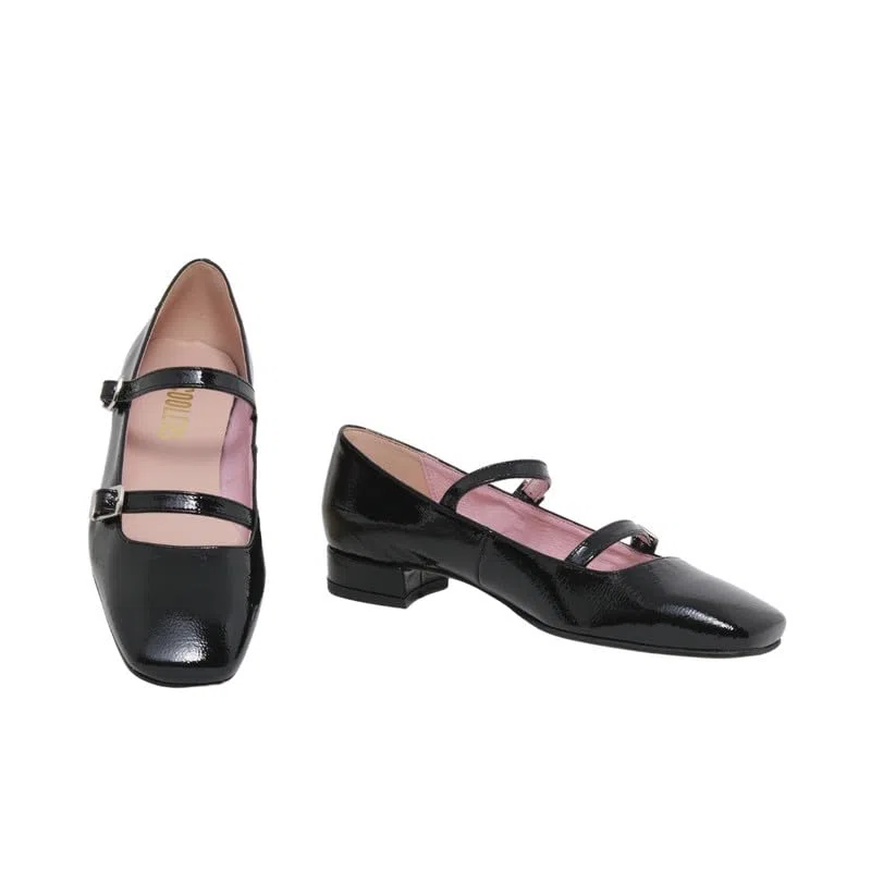 BAILARINA MARY JANE PIEL ESCOOLERS DOROTHY E2327T - 37, Negro