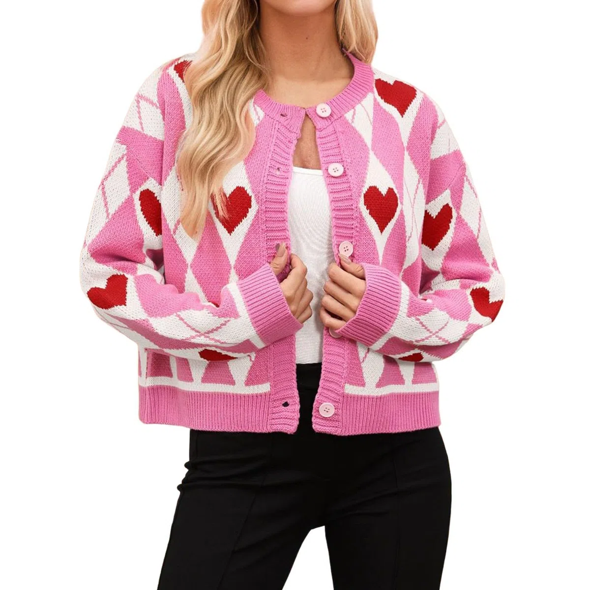 Generisch Cárdigan elegante de punto de manga larga para mujer, con parte delantera abierta, suave, cómoda y holgada. Parte superior versátil y casual.