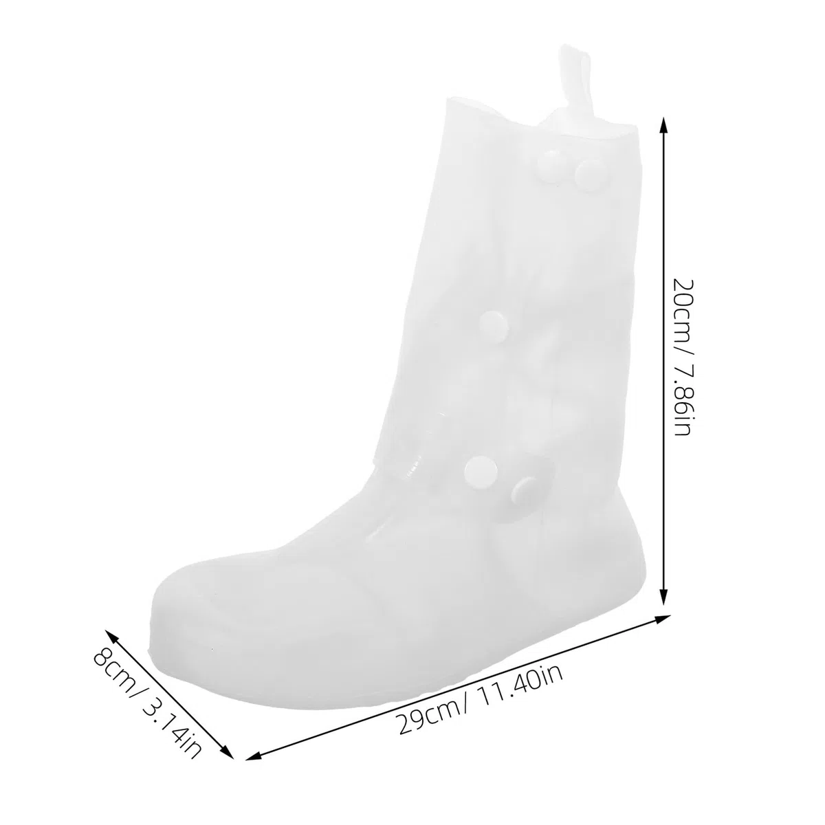 Gatuida 2 pares Fundas Impermeables para Zapatos de Lluvia Cubrezapatos Antideslizantes de PVC Grueso Plegables y Reutilizables para Hombre y Mujer Talla Protección contra Barro y Agua