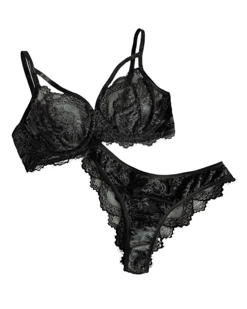 Lencería y ropa interior para mujer, bragas de encaje con aros