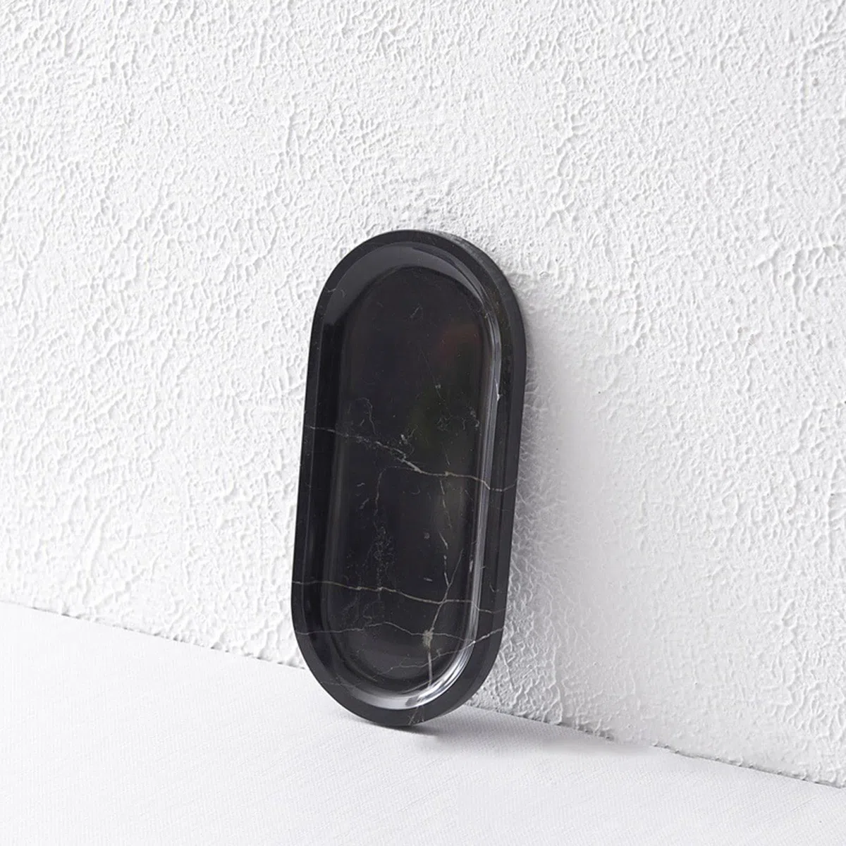 Bandeja Decorativa de mármol Hecha a Mano de Calidad, Guardar Joyas y un pequeño Organizador de Almacenamiento Esencial para baño Lujosa Bandeja de tocador de mármol Hecha