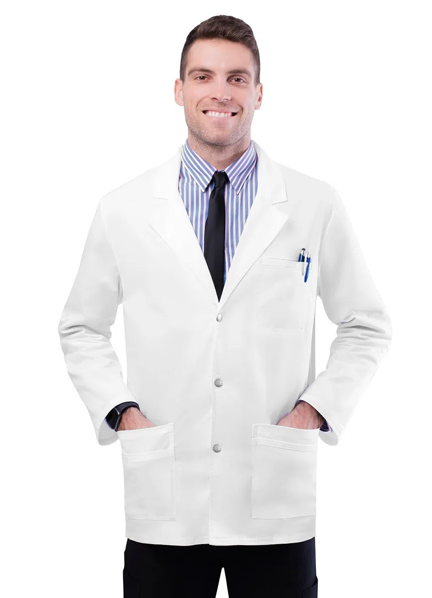 Adar Pop Bata de laboratorio - Bata de laboratorio stretch para hombres
