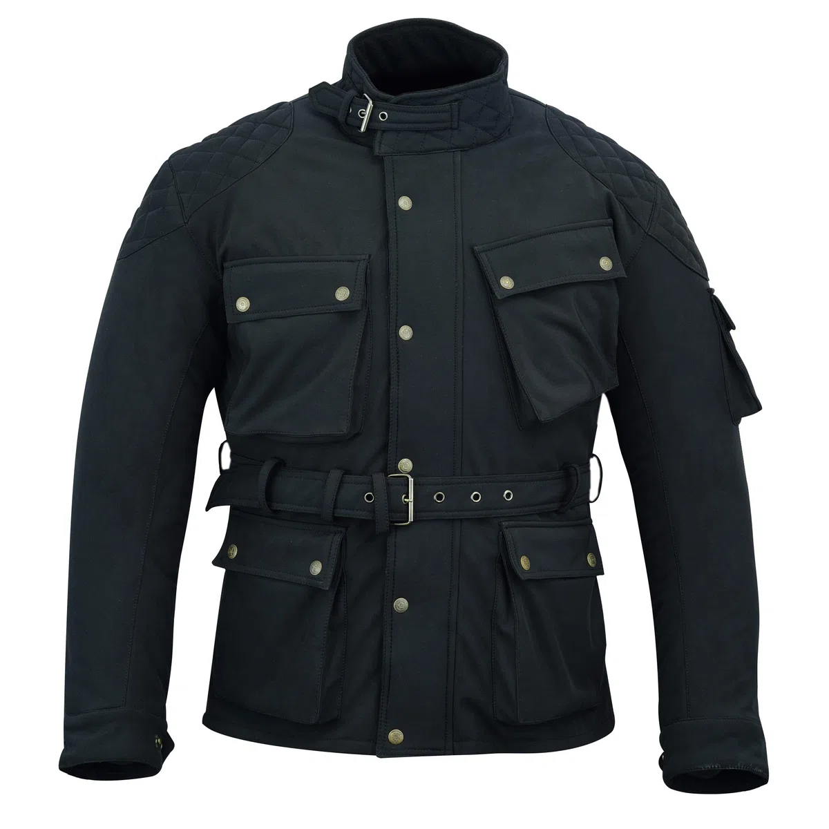 Protect Softshell - Chaqueta de moto para hombre impermeable resistente al viento transpirable tela Hitech |