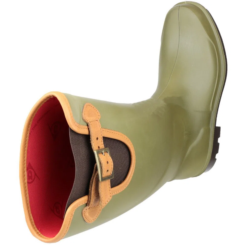 Nuevo Dunlop Purofort Vallay Impermeable Verde/marrón Botas - P182433