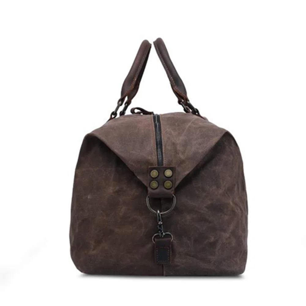 Bolso de Equipaje de Mano para Hombre Bolsa de Viaje Fin Semana Gran tamaño la Moda del Minimalista Hombro Bolso Mano Bolsa Noche Equipaje Gimnasio Sport Unisex para Mujeres Hombres(Coffee)