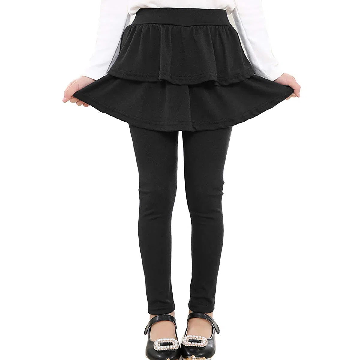 RieKet Leggings Pantalones para Niñas, Negro -, 13-14 Años