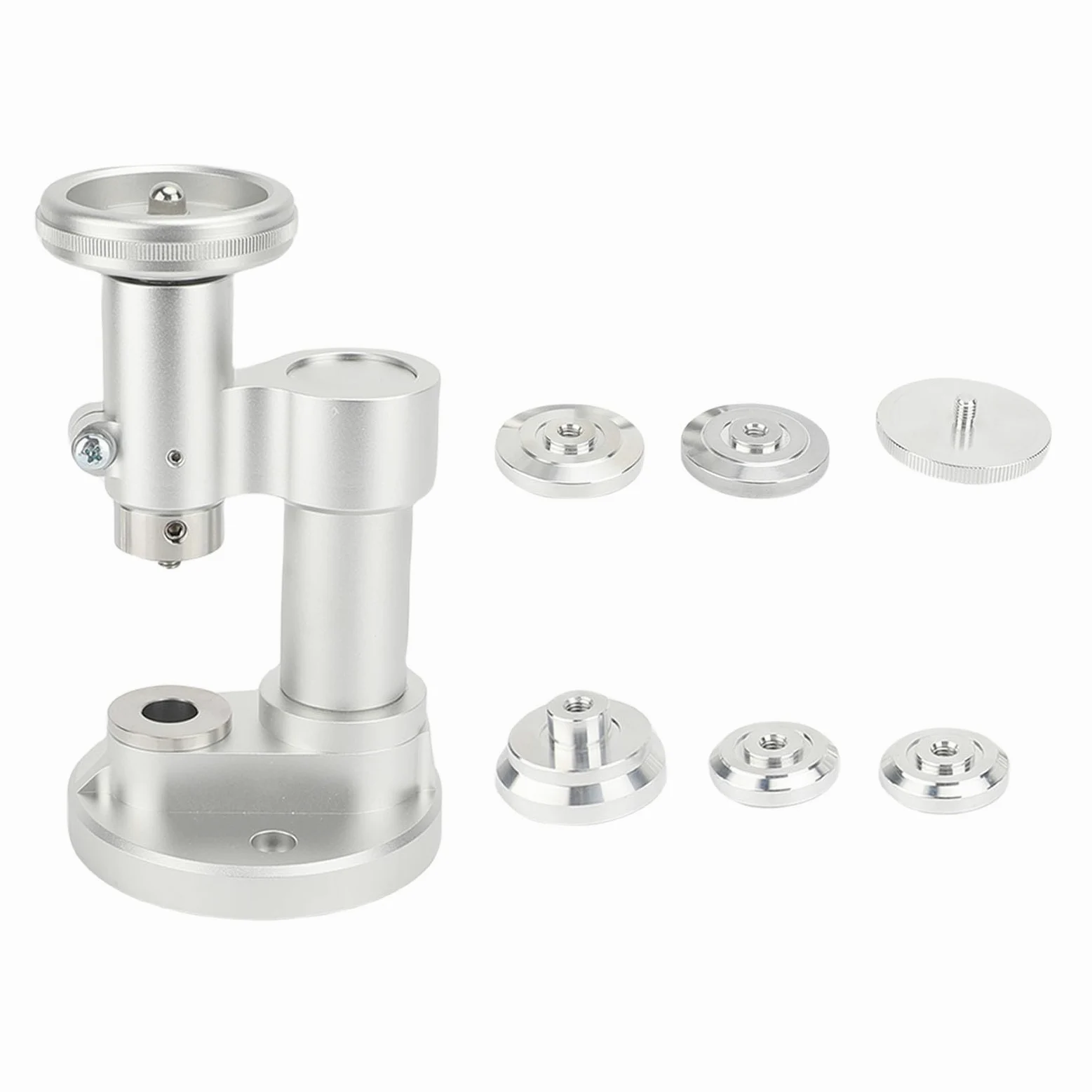 Asixxsix Herramienta de Prensa de Reloj, Estuche de Metal Estabilizado Profesional Más Cerca de los Centros Circulares de 18 a 50 Mm para la Reparación del Reloj y el Reemplazo