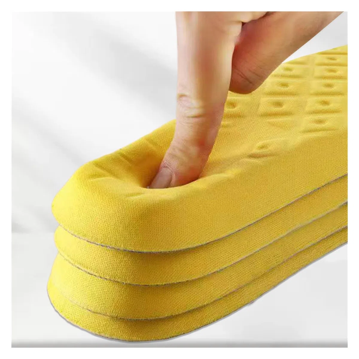 Plantillas deportivas for pies, suaves, de alta elasticidad, con absorción impactos, 1 par Para Hombre y Mujer(EU41-42)