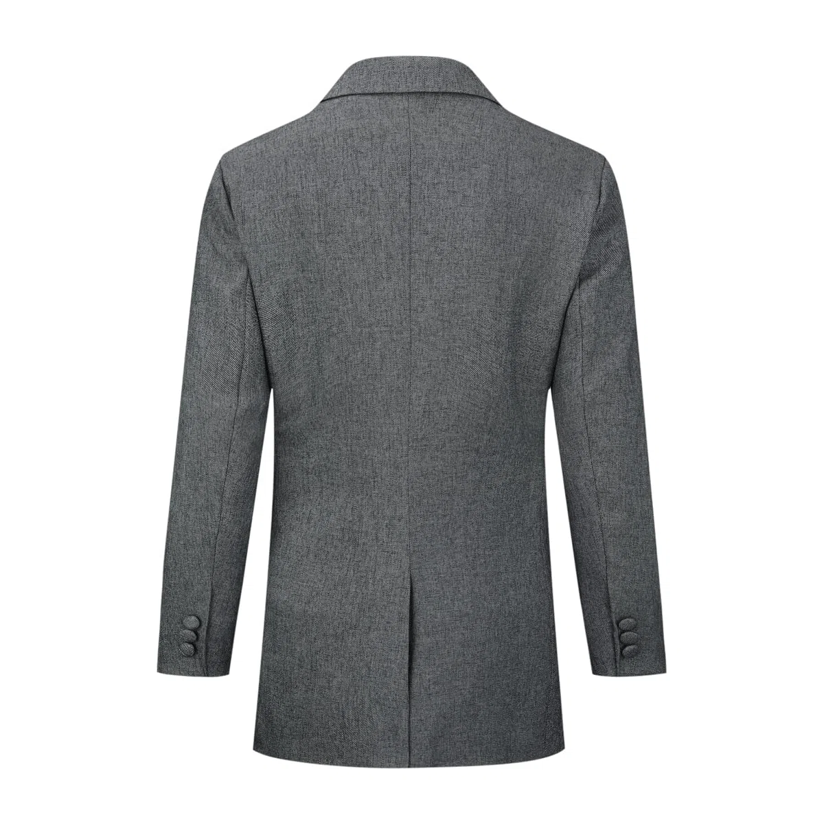 YUNCLOS Chaquetas de traje de manga larga para mujer, chaqueta formal para el trabajo, la oficina, elegante chaqueta de traje de negocios, gris oscuro, 36