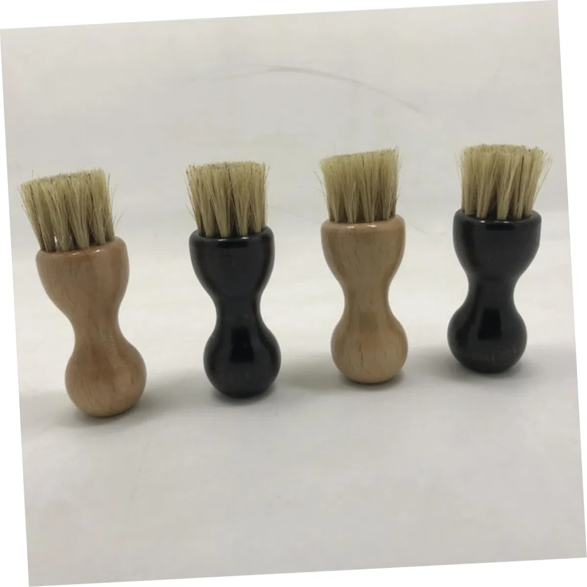 minkissy 2 Uds Cepillo para Brillo De Botas Cepillo para Zapatos De Pelo De Caballo para Botas De Gamuza Aplicadores De Zapatos para Lavar De Zapatillas