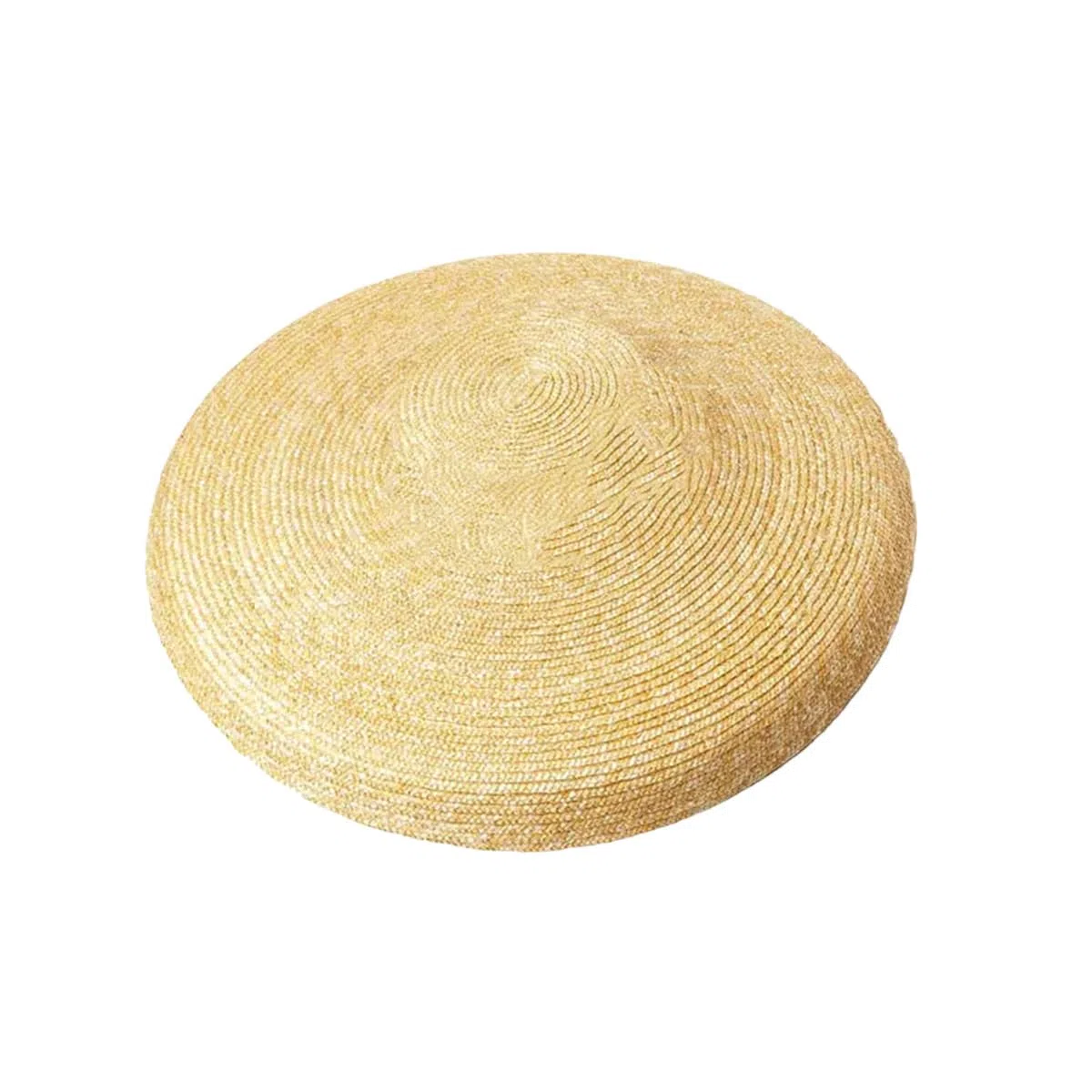 Sombrero para El Sol con Parte ior Plana De ala Ancha, Sombrero De Verano Grande para Mujer con ala Suave, Sombrero De Paja con Protección Solar, Sombrero De Playa para Viajes, 18 Cm