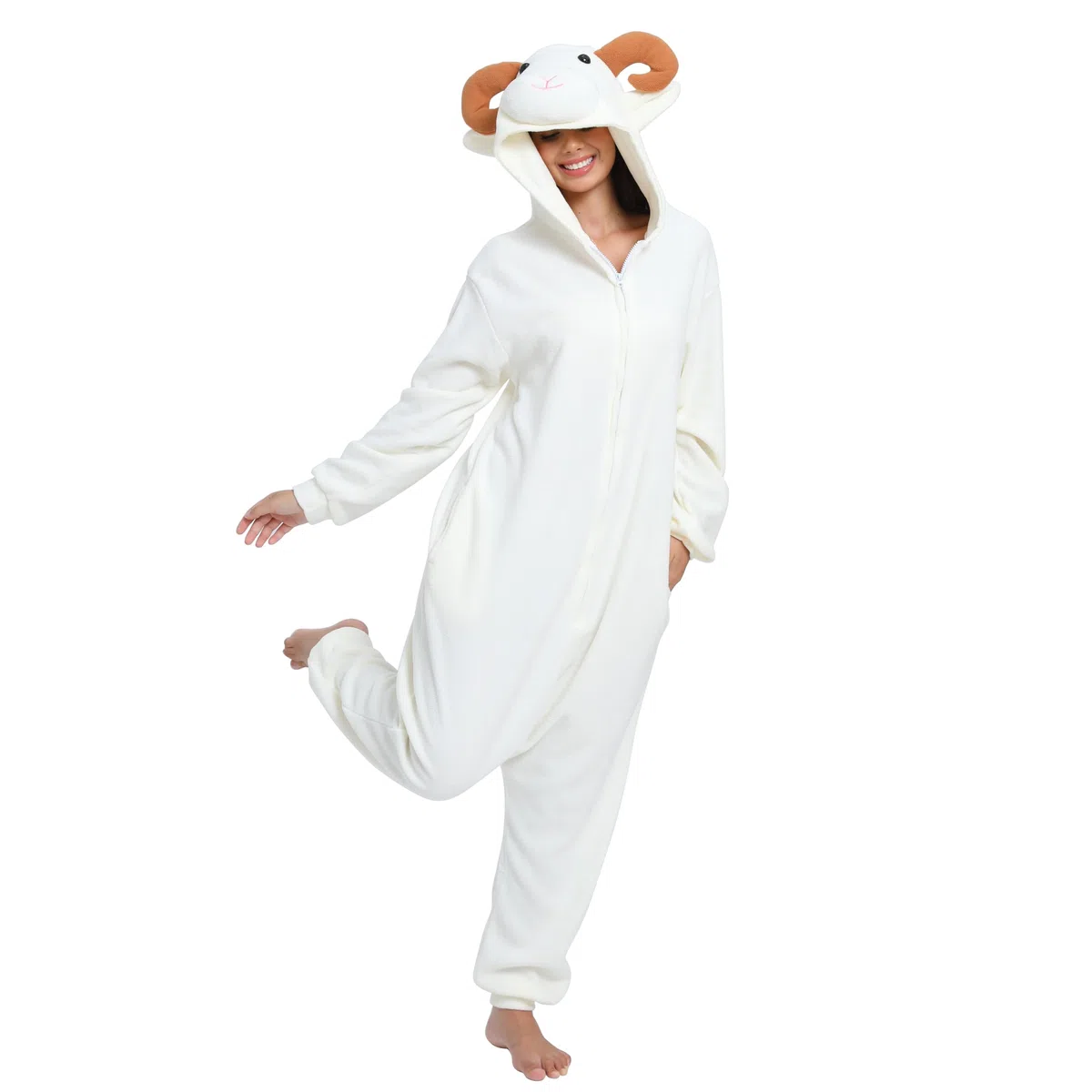 NAITOKE Disfraz de animal para adultos, disfraz de Halloween, pijama de una pieza para mujeres, hombres y adolescentes