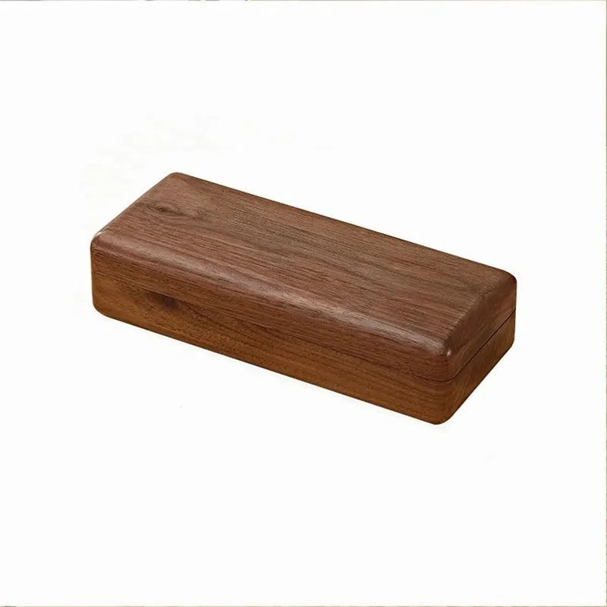 Joyero Viaje Almacenamiento Portátil Para Gafas Negocios Para Miopía Para Hombres Y Mujeres, Estuche Madera Maciza Para, Creativa Retro Nogal Negro Joyeros