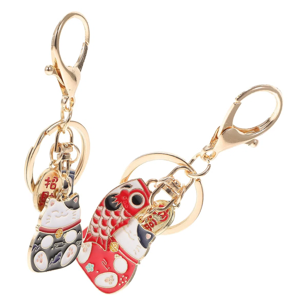 LIFKOME 2piezas Llavero del Gato Suerte de Estilo Japonés de Colgante de Llave Decorativo para Colgar Bolsos Accesorio Kawaii para Colección