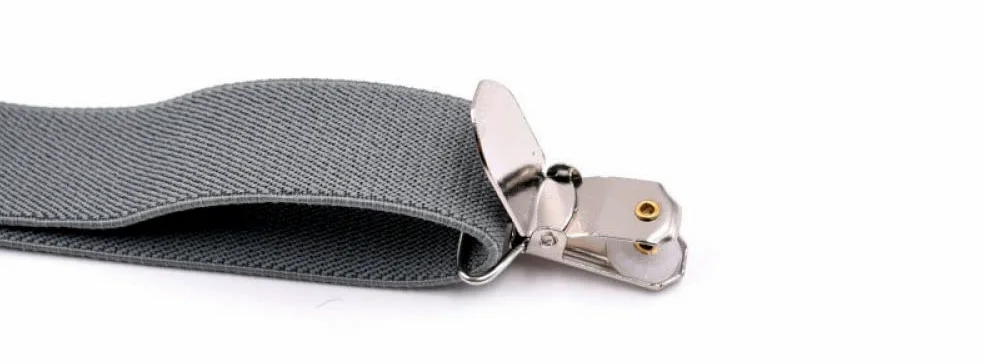 X Form Tirantes de Alta Resistencia, 1 Tirante elástico de 2,5 x 115 cm for Mujer, 4 Clips, Ajustable, for Pantalones, Accesorios de Ropa for Hombre
