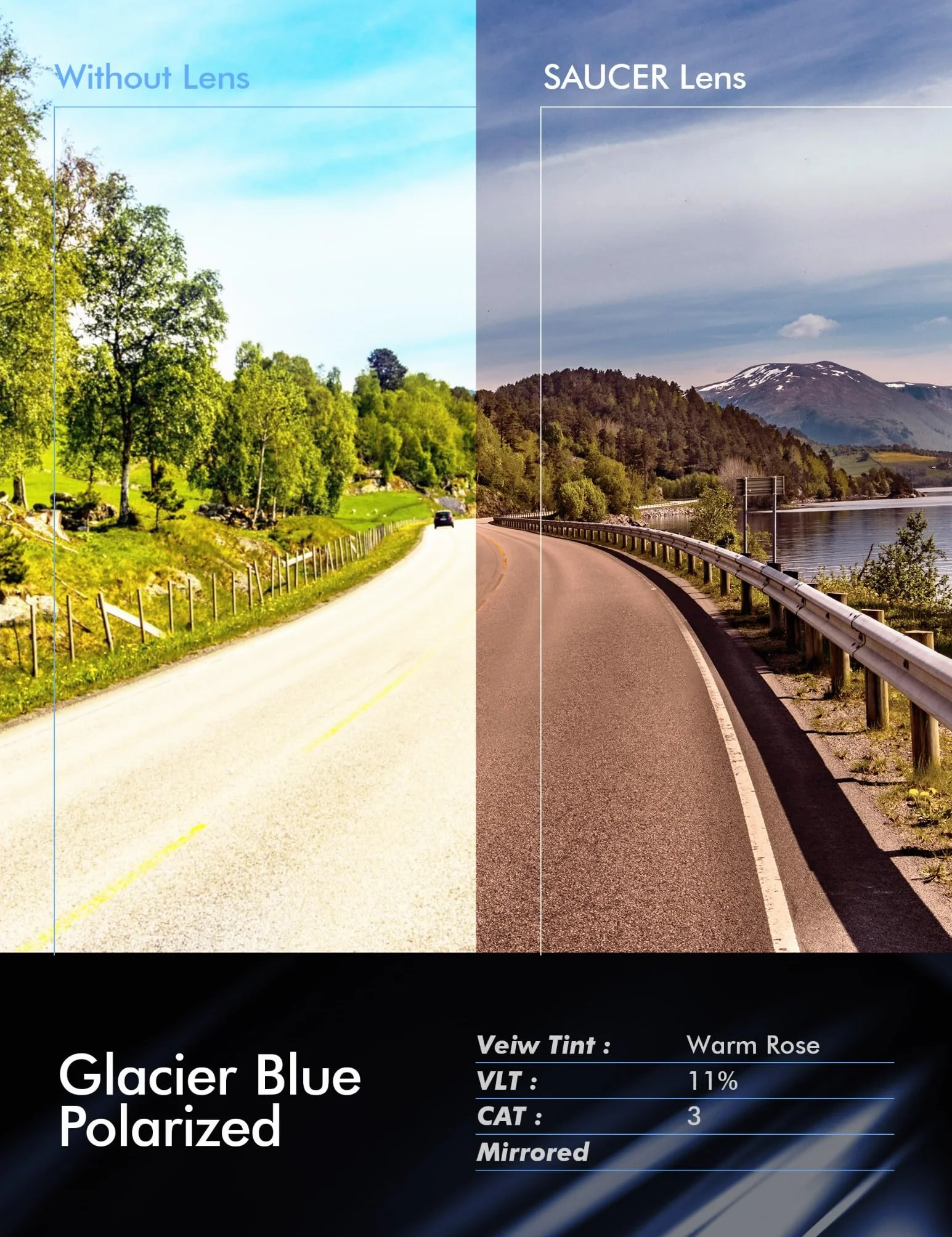 SAUCER Lentes de repuesto prémium para gafas de sol Oakley Turbine OO9263
