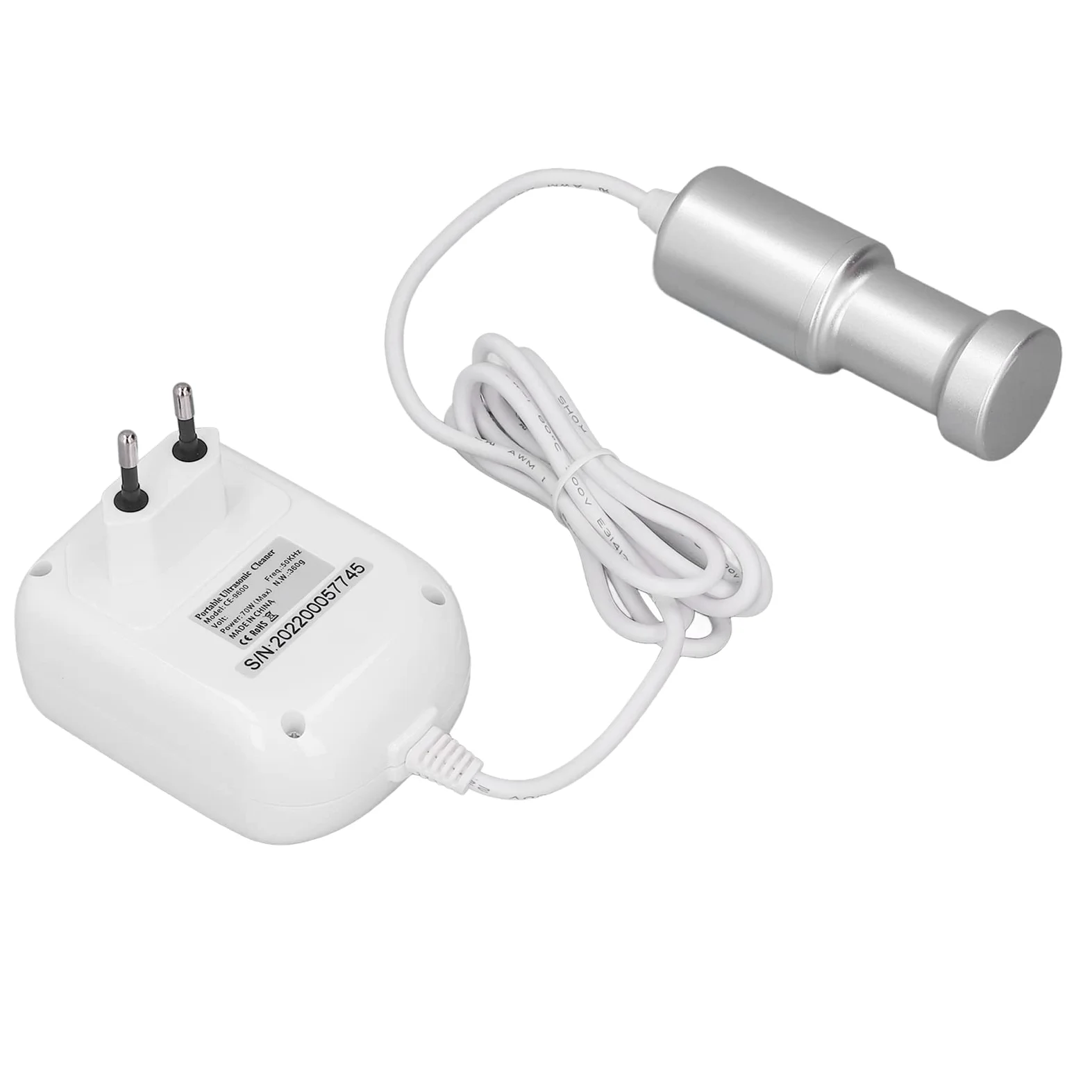 Limpiador Ultrasónico de Joyas, Máquina Ultrasónica Portátil de Bajo Ruido, Mini Limpiador Sumergible para el Hogar