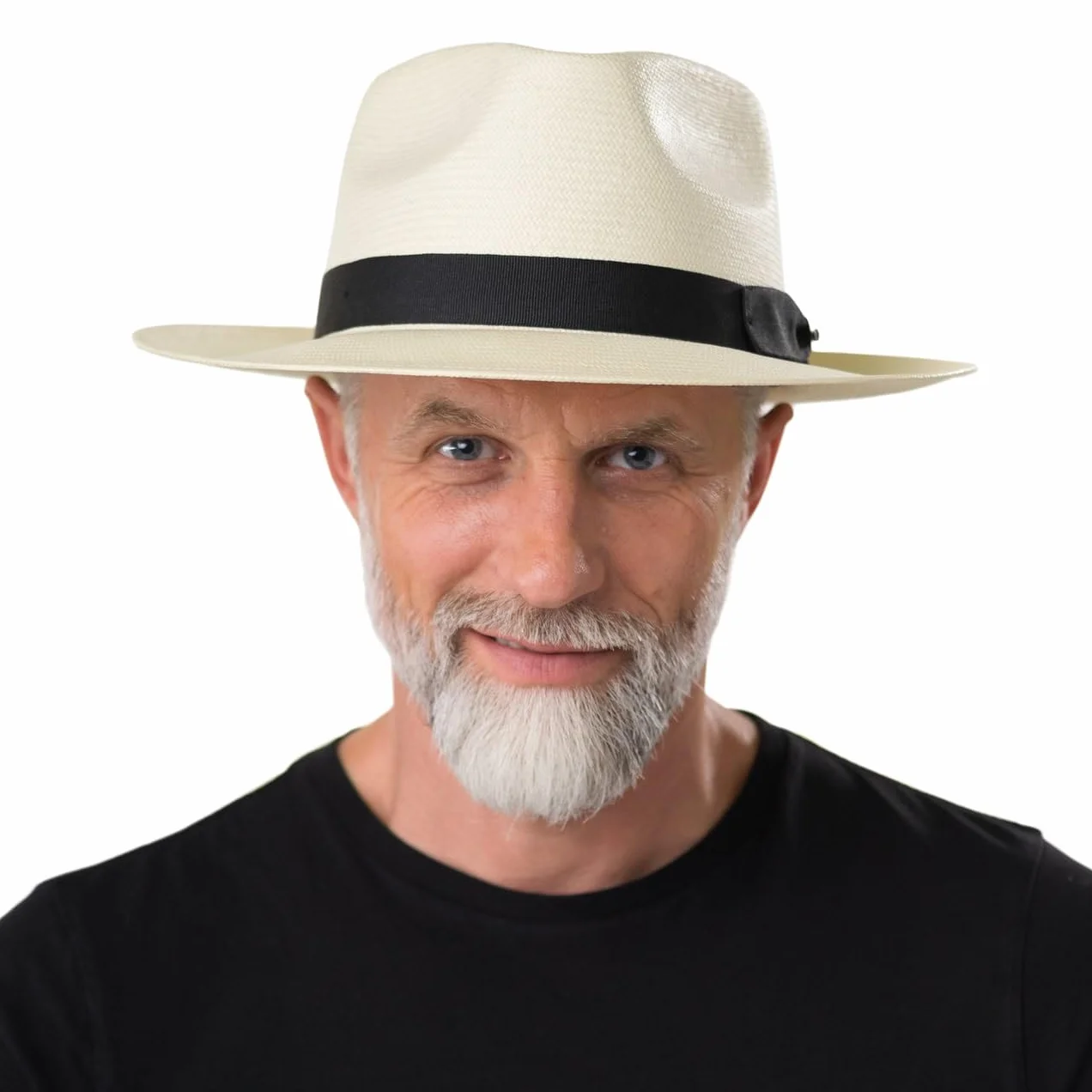 Stetson Sombrero Bogart Toyo Telida Mujer/Hombre - de Paja Sol con Banda Grosgrain Verano Primavera/Verano