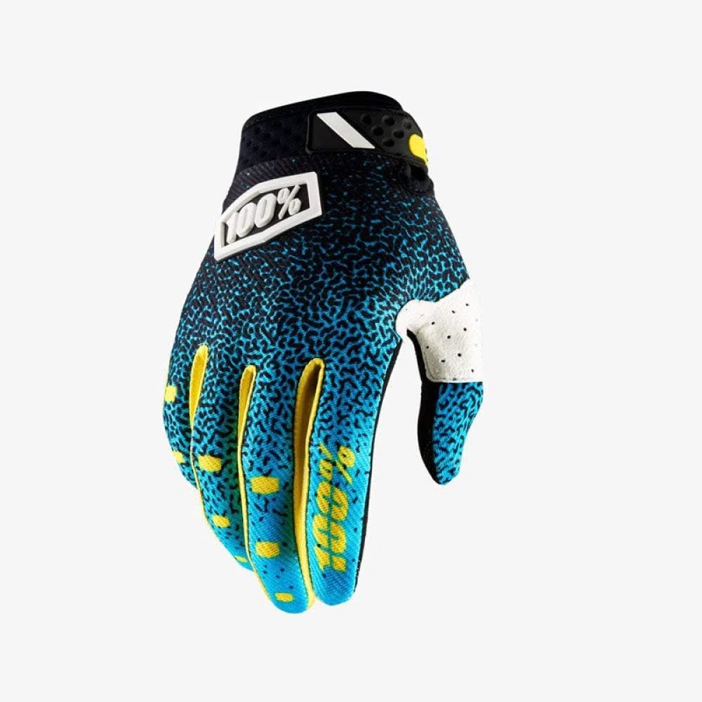 Guantes de Ciclismo con Dedos completos, Coloridos Guantes de Ciclismo con Dedos completos, Guantes de Bicicleta de montaña con Almohadilla, Guantes Antideslizantes Que absorben los Golpes,