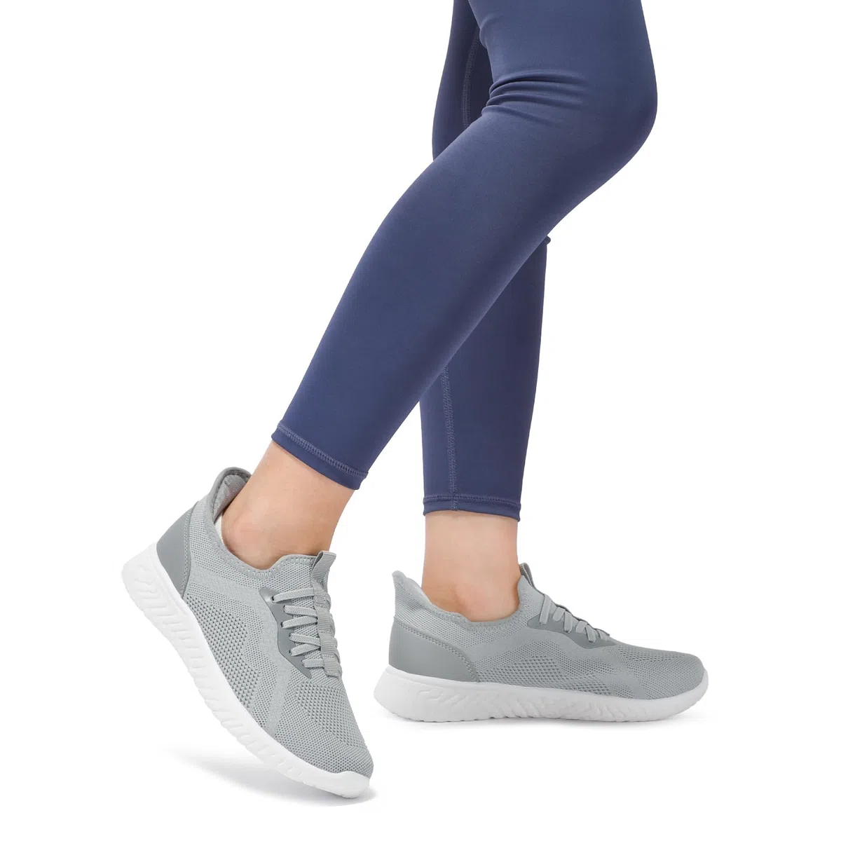 STQ Zapatillas Mujer Deportivas Sin Cordones Malla Transpirable Slip-on Non Slip Ligero Zapatos para Pasear Caminar Correr Andar