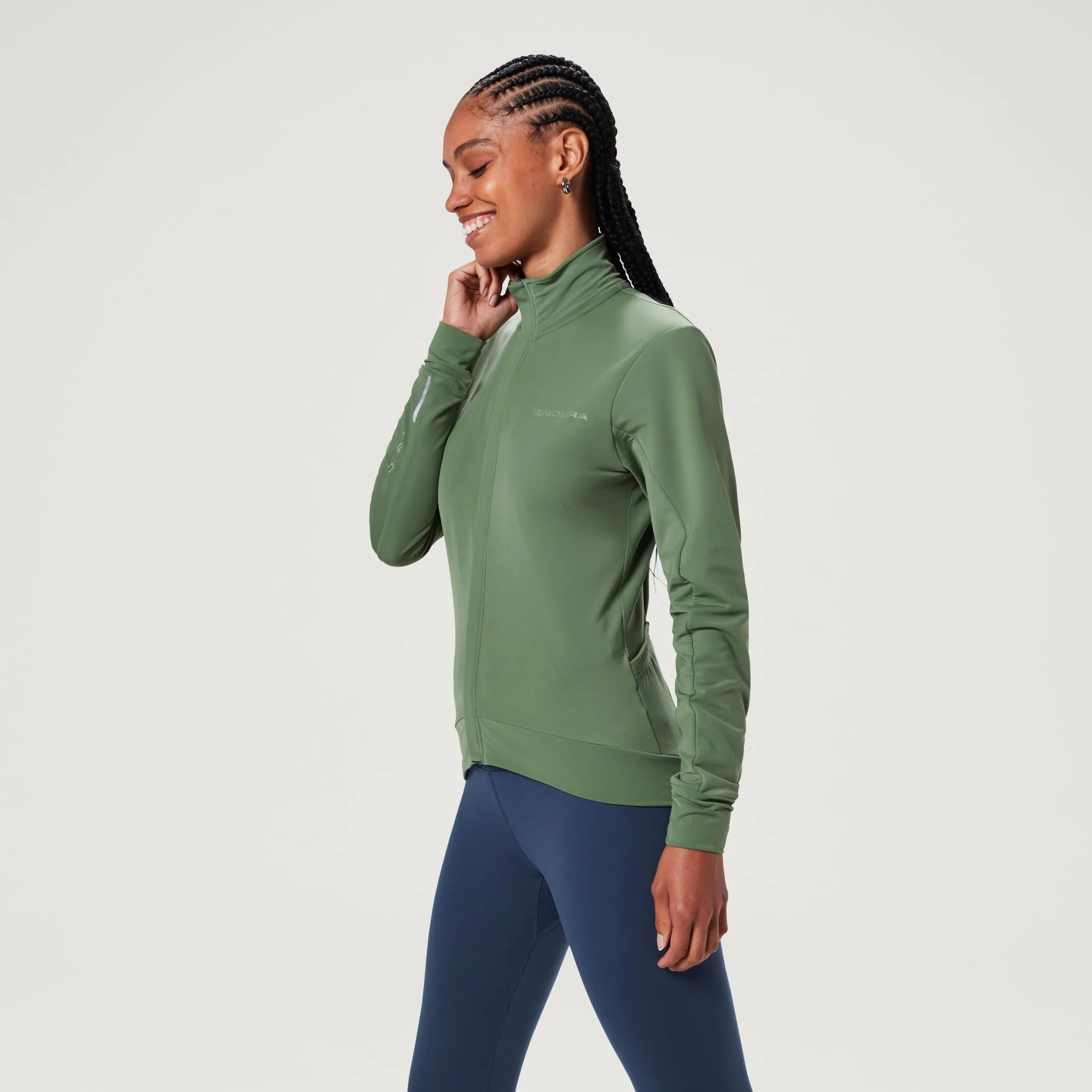 Endura Mujer Xtract Roubaix Longsleeve Cycling Jersey | Water Repellent | Wicking | Reflective Trim Camiseta