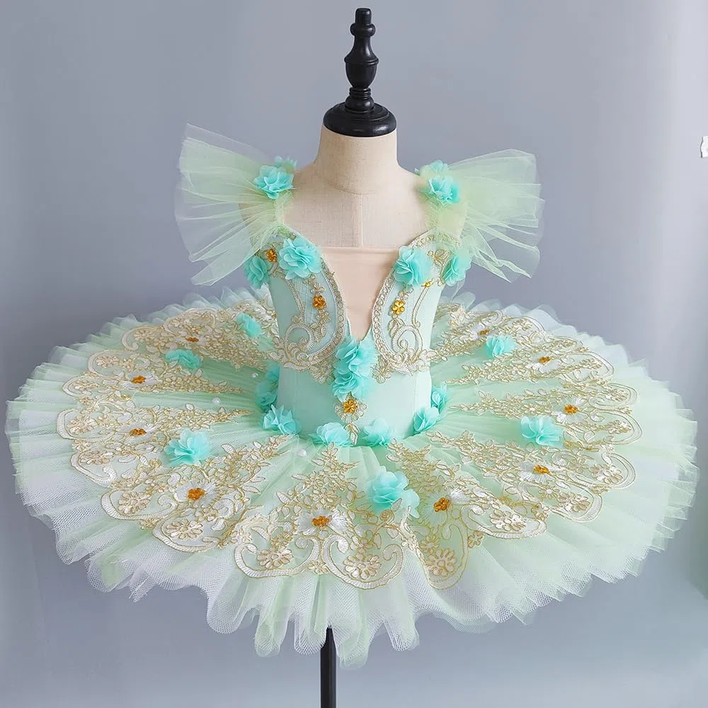 Vestido Tutú Ballet Niñas, Falda Danza Princesa Fiesta Infantil