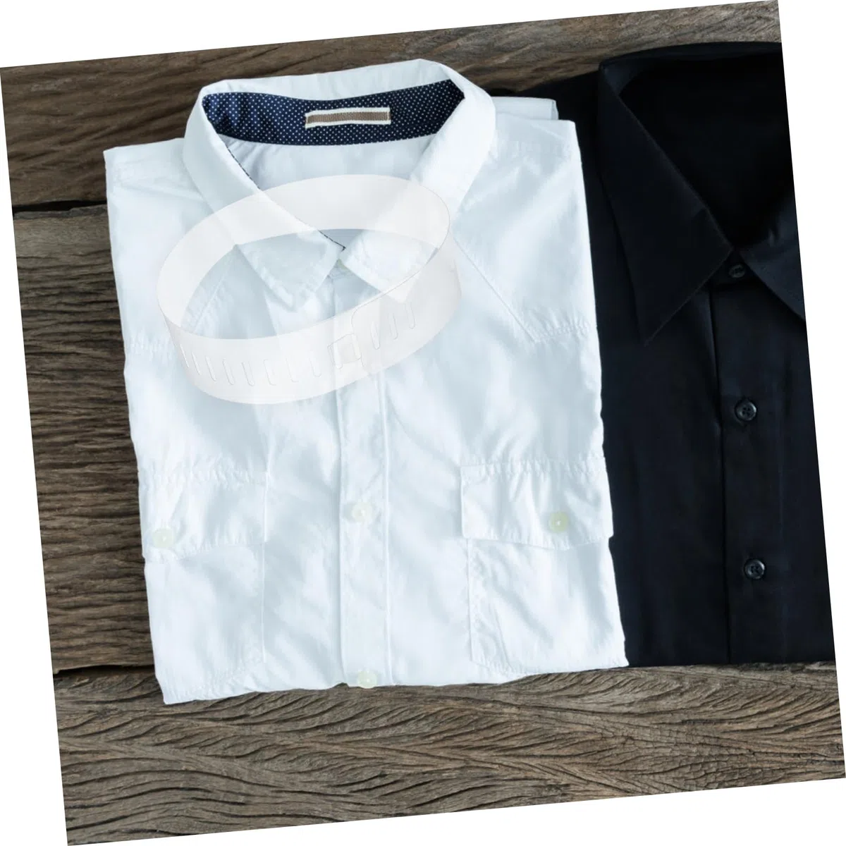 100piezas Collar De Pvc Transparente Soporte De Cuello De Camisa Para Hombre De Insertos De Cuello De Camisa Suministros