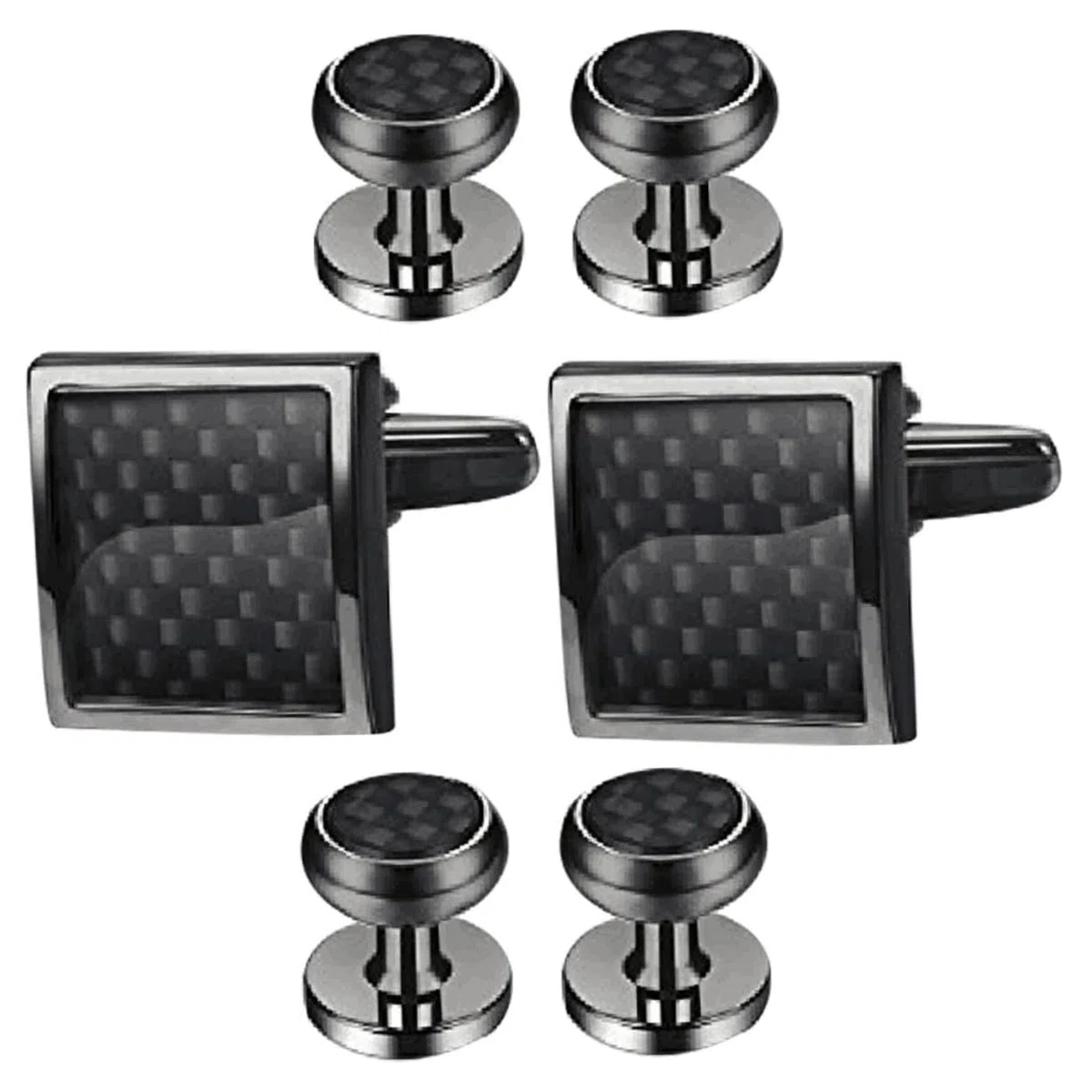 Homoyoyo 18piezas Conjunto De Gemelos y Tachuelas Para Camisas De Esmoquin Elegantes Para Hombres Accesorios De Tuxedo Para Ocasiones Formales y Cumpleaños