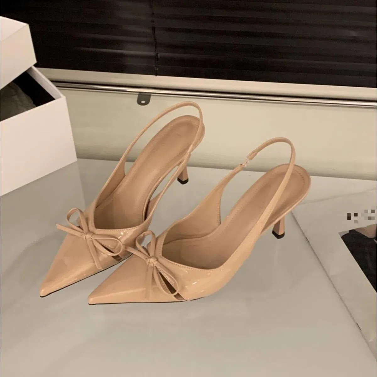 Zapatos Mujer Punta Fina Lazo Tacón Aguja Boda Noche