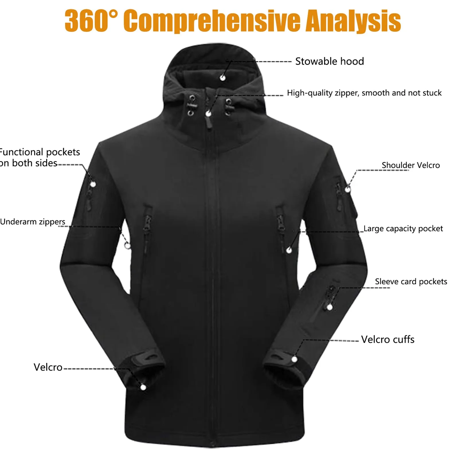 Conjunto de uniformes tácticos de combate para hombre - Impermeable y camuflaje - Incluye chaqueta de softshell y pantalones para caza y tiro