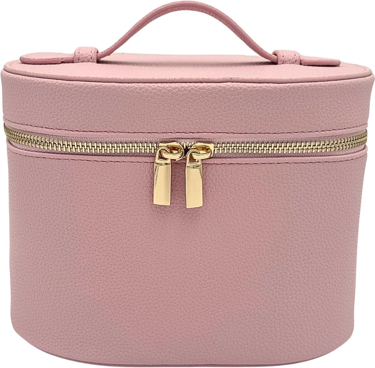 Neceser de Maquillaje Viaje con Divisor Organizador extraíble, Estuche Cosmético Portátil para Mujer, Rosado