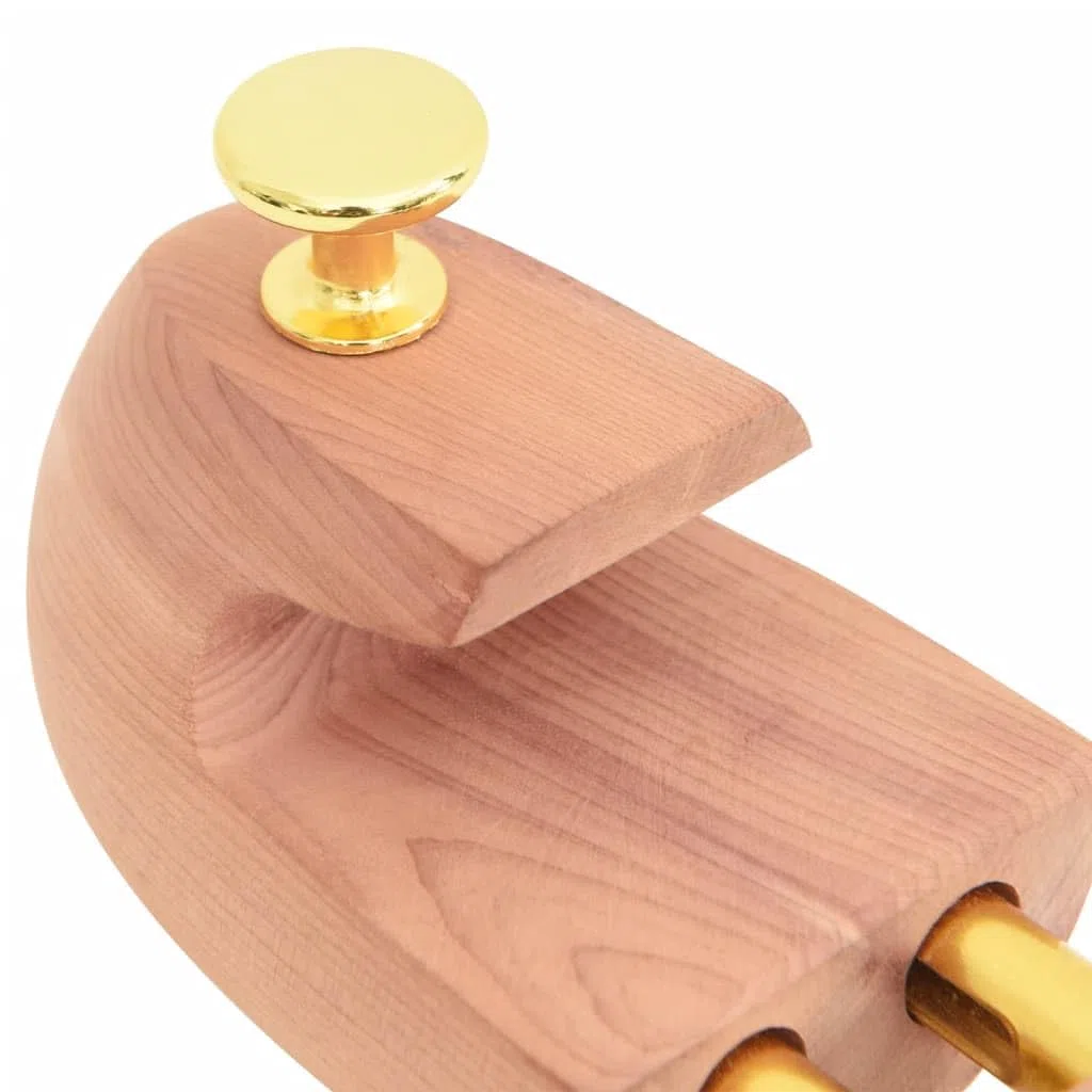 Horma de zapatos con calzador de madera maciza de cedro EU 38-39, ajustable para hombre y mujer, para evitar arrugas y soporte de forma, cuidado de zapatos y zapatillas de piel
