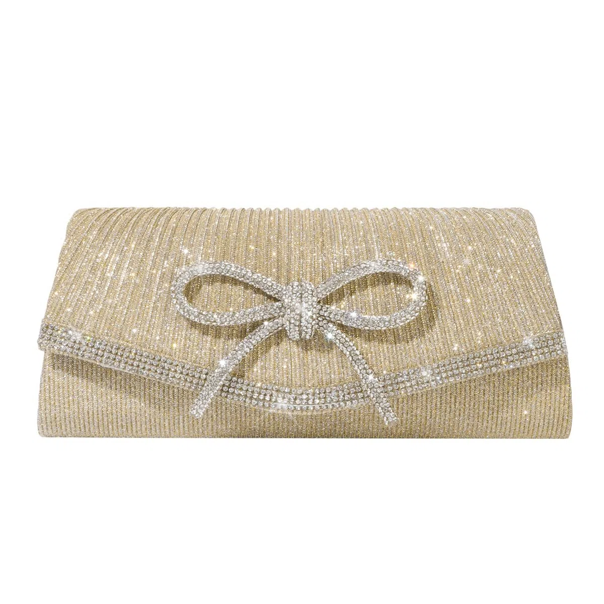 Bolso de mano de noche con lazo para mujer, formal, boda, fiesta, graduación, bolsa cruzada