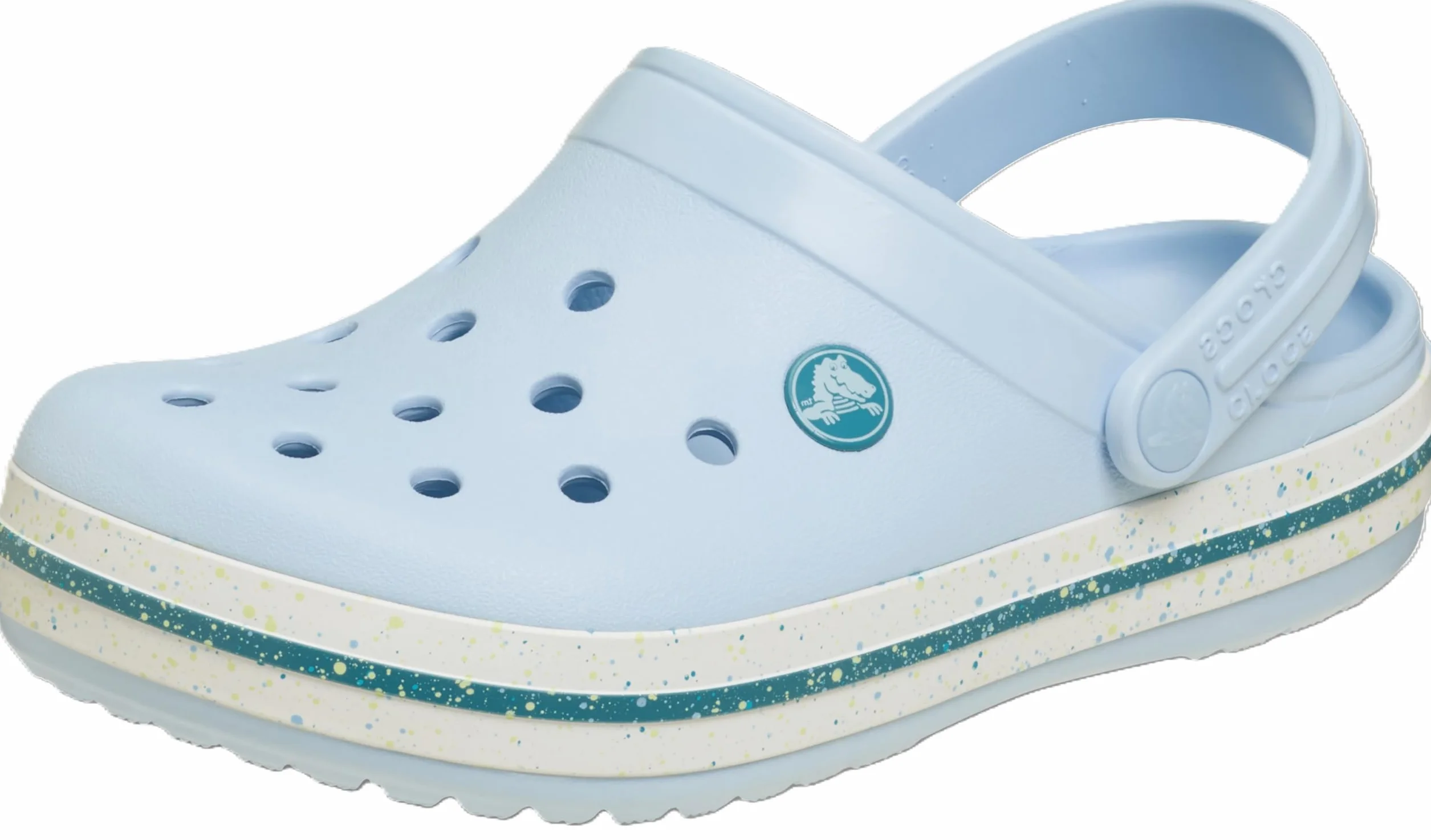 Crocs Crocband Speckled Band Clog K, Zuecos Unisex niños, Azul Escarcha, 38/39 EU