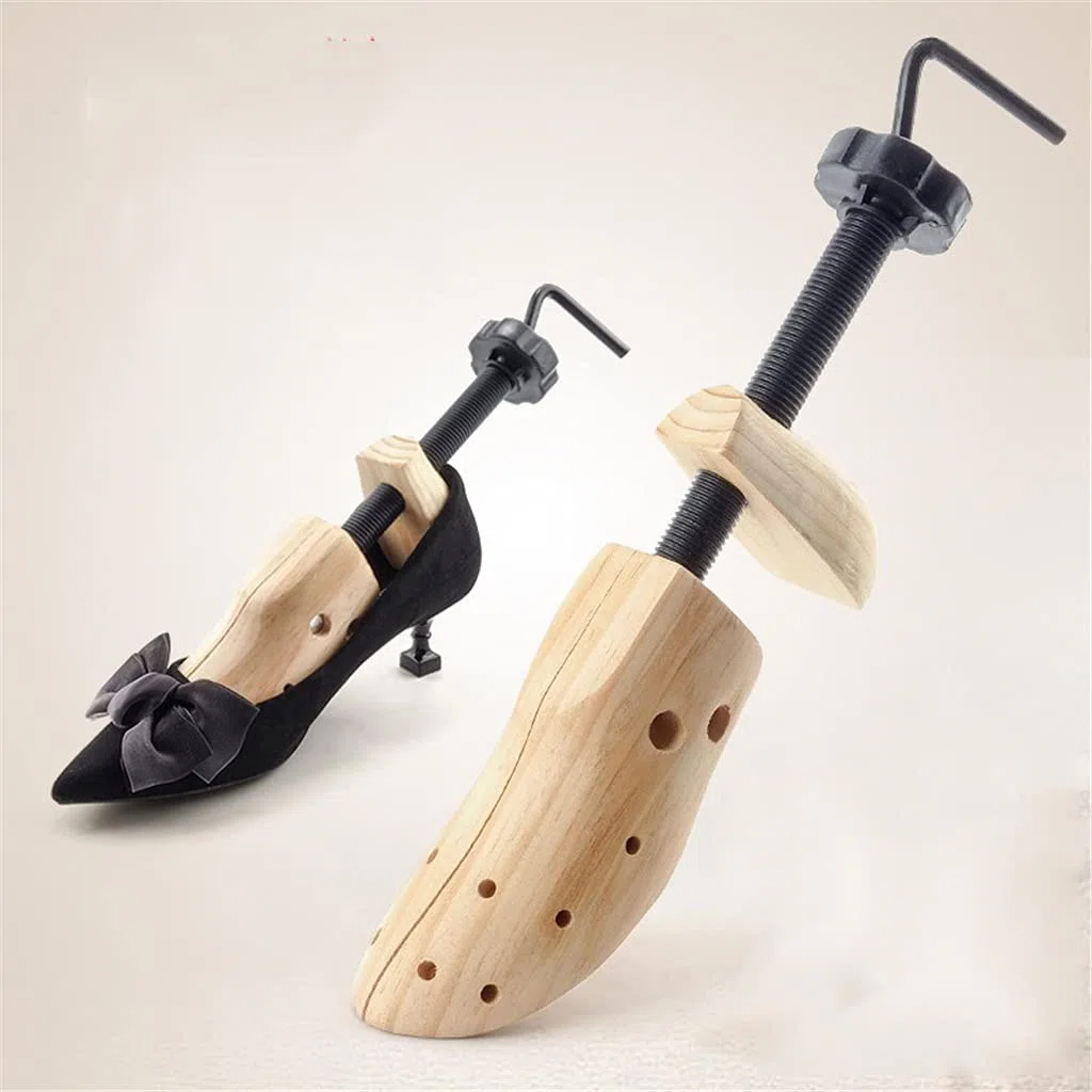 Hormas de Madera bidireccionales for Zapatos Hombre y Mujer, 2 Unidades, expansor Ajustable(Beige,39-41)