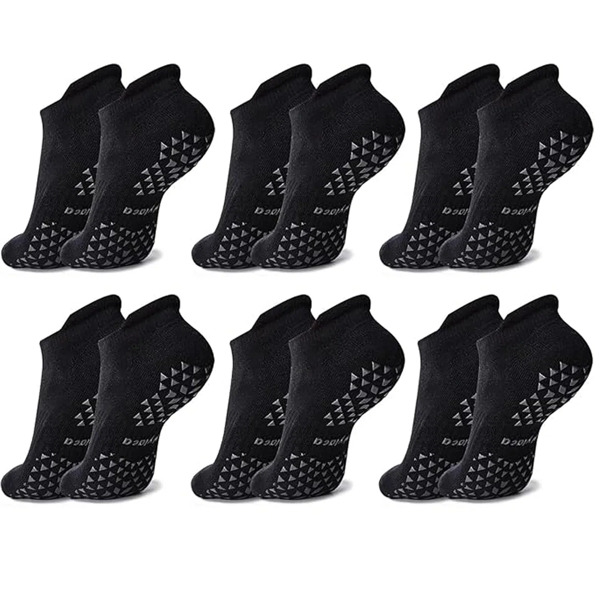 Hylaea Calcetines antideslizantes unisexo con suela de goma para pilates, yoga, la casa, diabéticos | algodón, tobillo, dar un paseo en casa