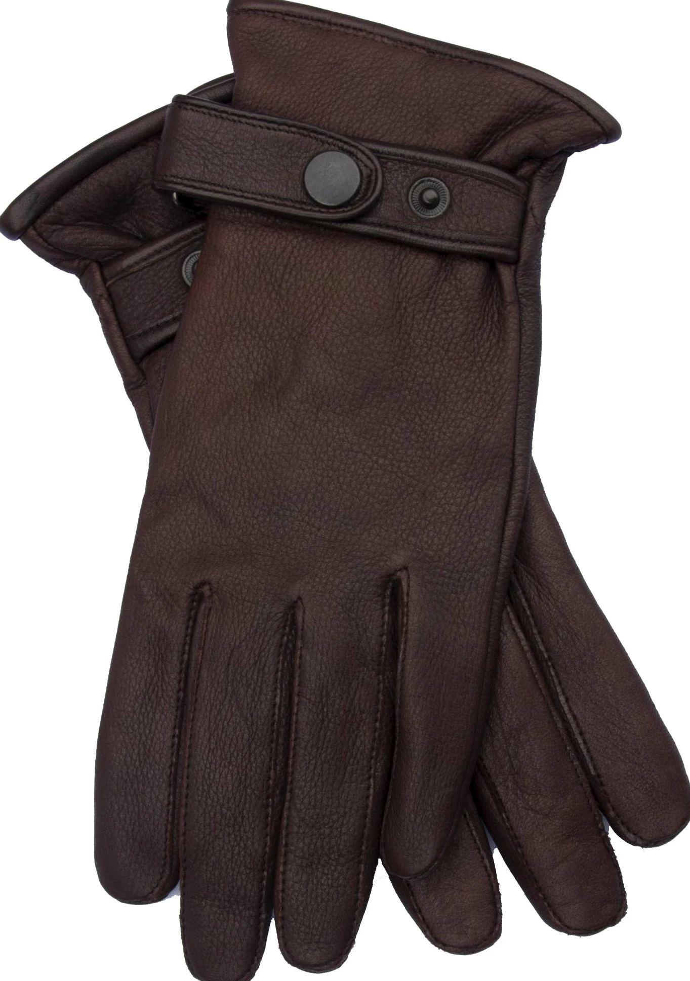 EEM guantes de hombre de piel, fina piel de ciervo, suave forro de cachemir y lana