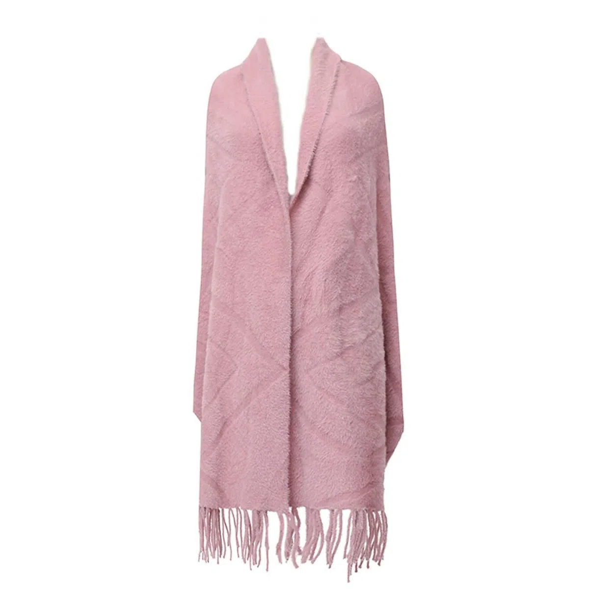Capa de chal, bufanda de invierno para mujer, mezcla de algodón, jacquard, reversible, chal cálido, accesorios de regalo
