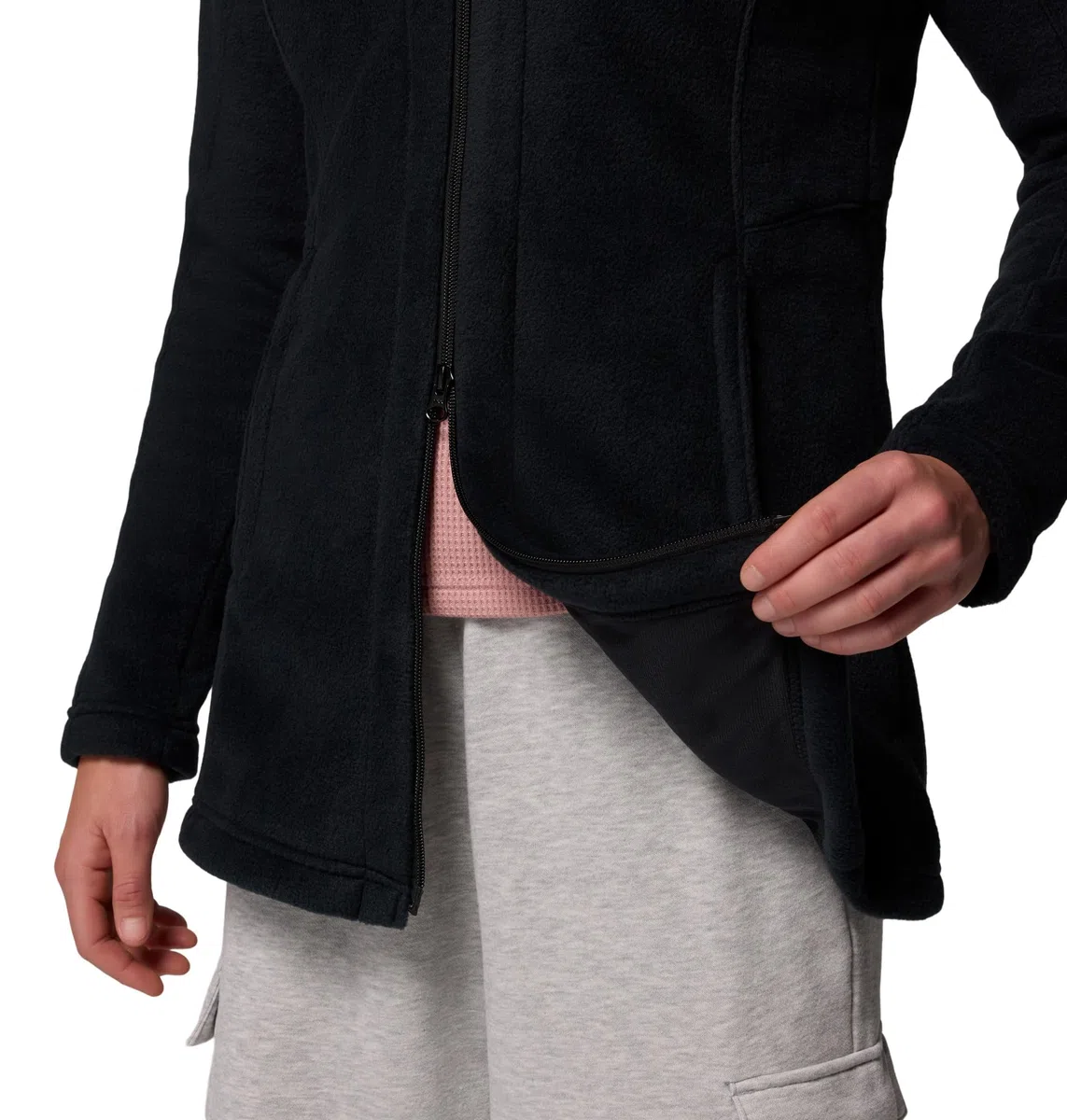 Columbia Benton Springs II Sudadera Larga con Capucha Chaqueta de Forro Polar Mujer (Pack de 1)
