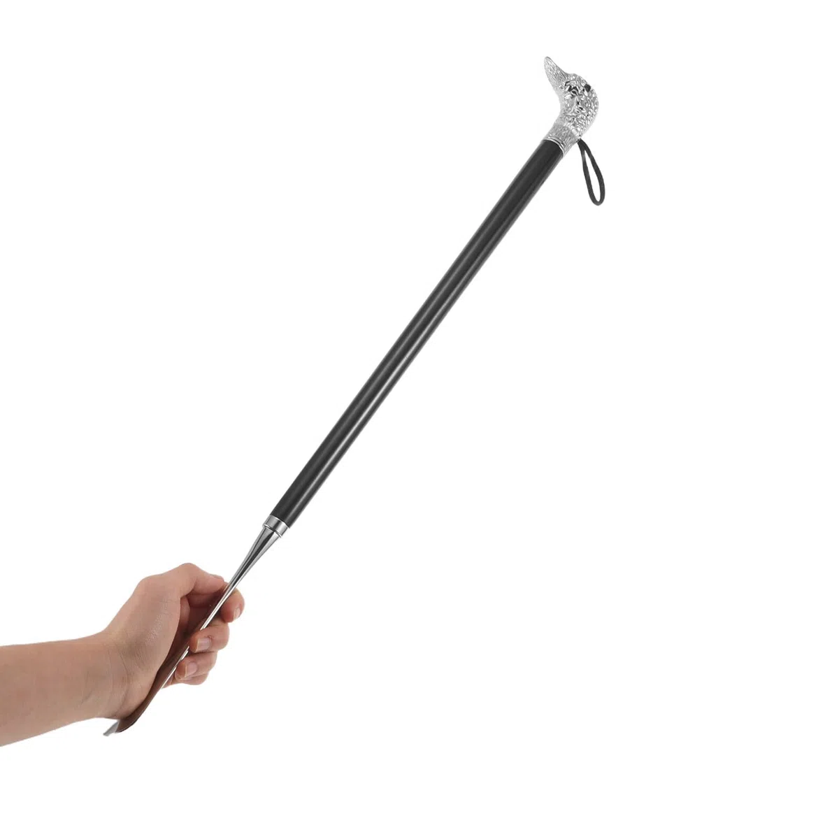 SUPVOX Calzador de Metal Ergonómico 56 Cm Mango Largo y Cabeza de Animal, Ayudante de Calzado para Personas Mayores y Embarazadas, Herramienta para Botas y Zapatos, Portátil Agacharse