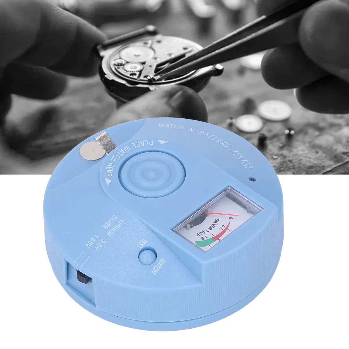 Mire el Probador de la Batería de la Celda del Botón del Reloj y el Analizador de la Batería para la Batería del Botón de 1.55V y 3V