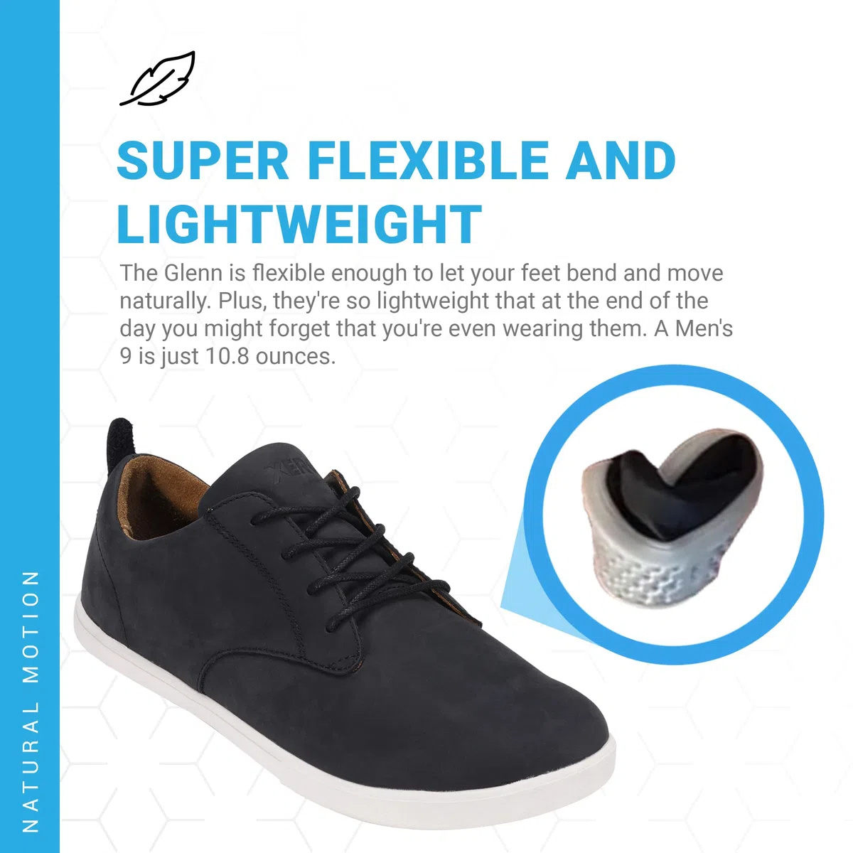 Xero Shoes Glenn Dress Casual Leather Shoes – Lightweight, Comfortable Business Shoes for Men