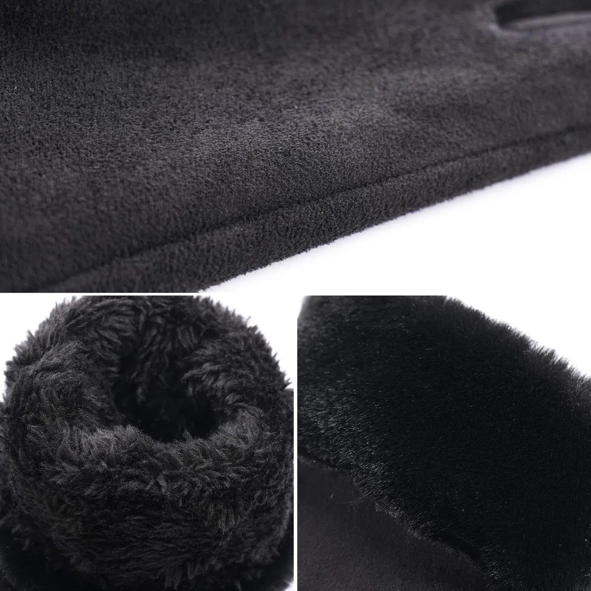 Aoomzoon Guantes de invierno para mujer, guantes de forro polar elástico con pantalla táctil, forro de punto térmico, guantes cálidos para clima frío
