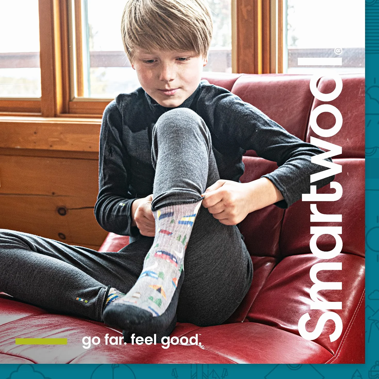 Smartwool Wintersport Full Cushion Mountain Calcetines Unisex niños (Pack de 1)