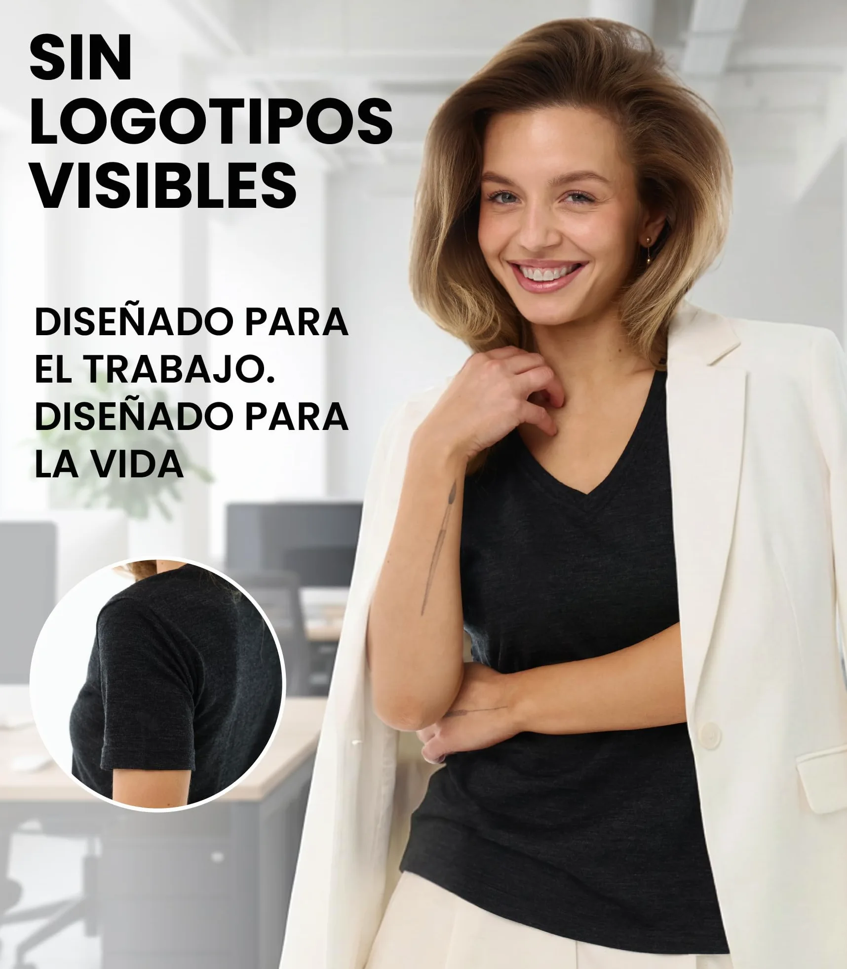 Merino.tech Camiseta Termica Lana Merino Mujer - Ropa Interior Base Layer 100% Lana Merino para Mujer (Small, Dark Red Crewneck)