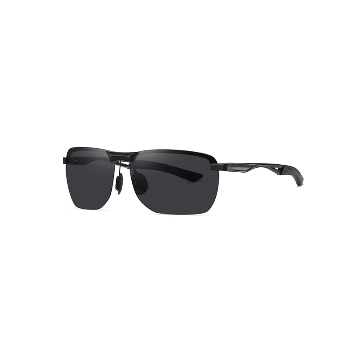 Gafas de sol de los hombres de las mujeres universales gafas de sol de los hombres medio marco polarizadas gafas de sol deportivas UV40