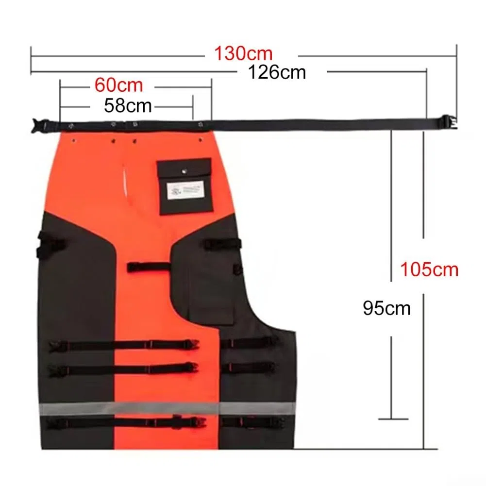Pantalones protectores ligeros para motosierra con 9 capas de tela y cinturón ajustable que ofrecen seguridad y comodidad para el uso de registro y corte