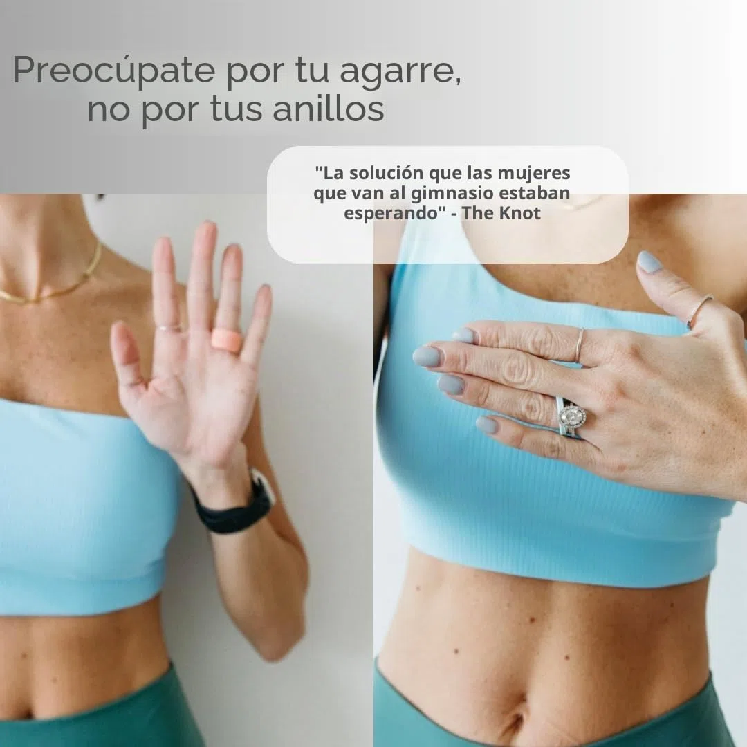 BUFFR Anillos de boda de silicona para mujer, protector de anillo para entrenamiento, anillos de compromiso y anillos de boda para levantar pesas, protector de cubierta de anillo