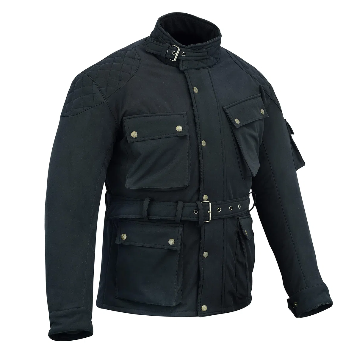 Protect Softshell - Chaqueta de moto para hombre impermeable resistente al viento transpirable tela Hitech |