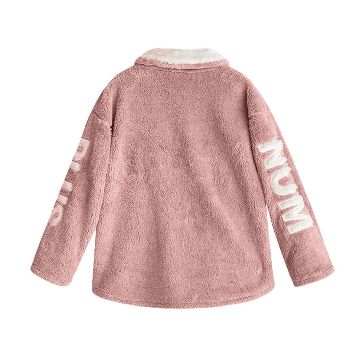 Conjunto de pijama mullido y ligero para mujer, conjunto de pijama de forro polar, algodón suave, cómodo, sólido, con botones, cálido, para invierno, otoño, acogedor, cómodo, conjunto de pijama